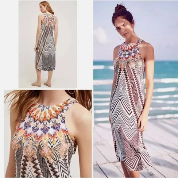 Anthropologie Dresses & Skirts - Anthropologie HD In Paris Dress Solstice Geometric Sz 4 Midi